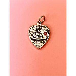 .925 Heart Home Sweet Home Sterling Silver Jewelry Charm #new home #love